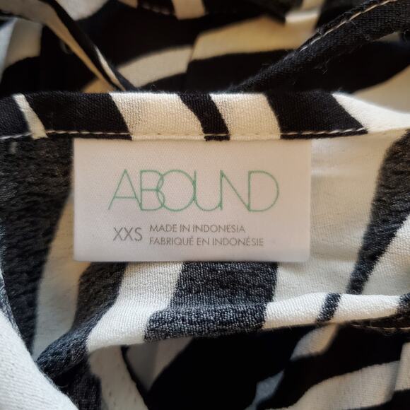 Abound Zebra Print Halter Midi Dress XXS Animal Fall 2025 Trend Edgy Minimalist - Picture 8 of 9